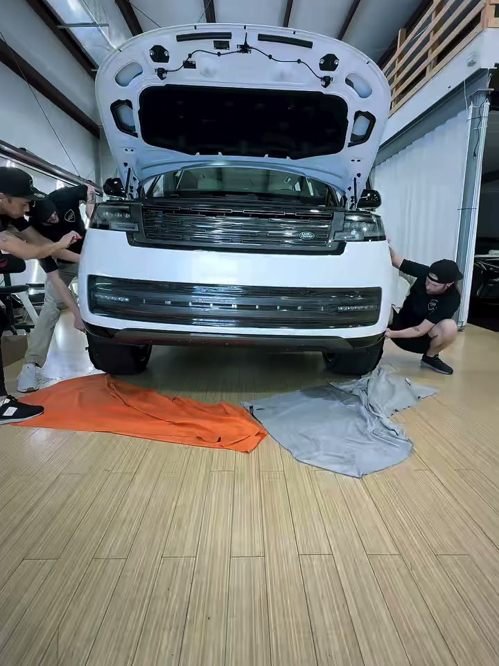 A full bumper covered in one seamless piece of film